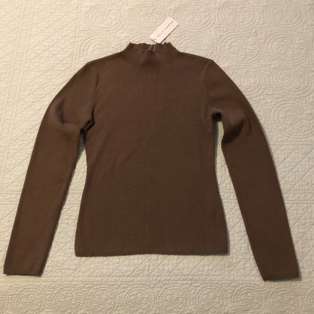 Baltic Born high neck knit top. Size medium. NWT